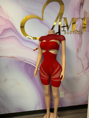 Cut It Ou Rumper (Red)