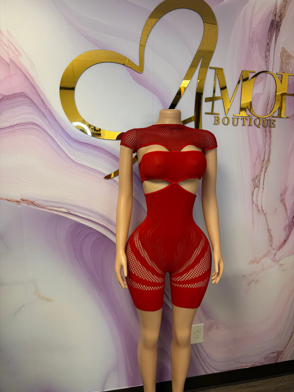 Cut It Ou Rumper (Red)